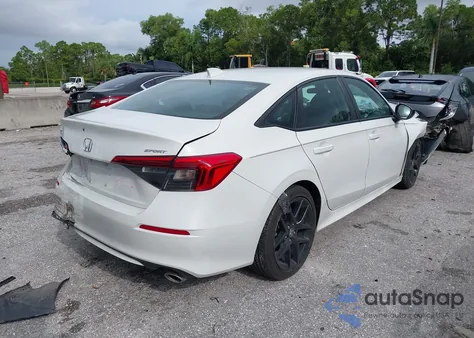 2022 Honda Civic Sport из США, поврежденный, VIN 2HGFE2F55NH610717